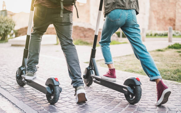 e-scooter in city park